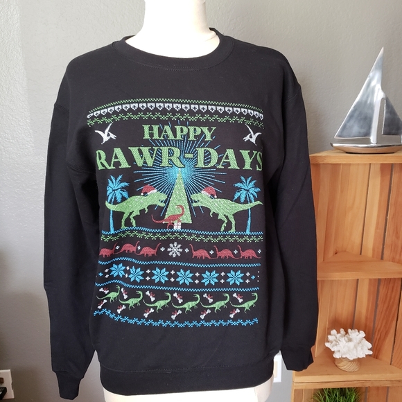 Gildan Other - BNWT Dinosaur Christmas shirt size S